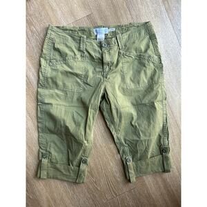 Aventura Arden V2 CapriPants Olive 
Green 98%OrganicCotton Roll Tab sustainable